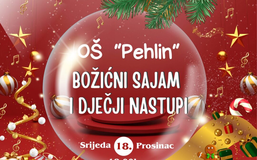 Pozivnica – Božićni sajam i dječji nastupi